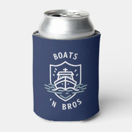Boats N Bros Bachelor Party Favor Navy  Dosenkühler