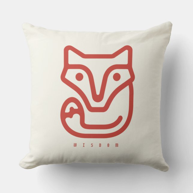 BOAZ Fox / Curiosity Icon Kissen (Vorderseite)