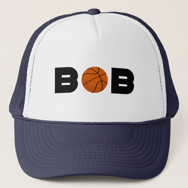 Bob Basketball Trucker Hat Truckerkappe (Vorderseite)