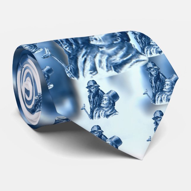 Bob Cratchit und Tiny Tim Christmas Carol Krawatte (Gerollt)