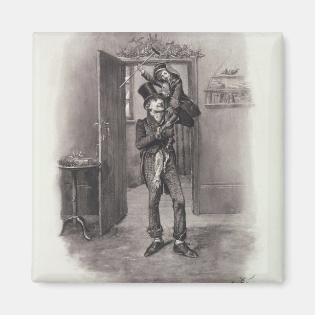 Bob Cratchit und Tiny Tim von "Charles Dickens: Magnet (Vorne)
