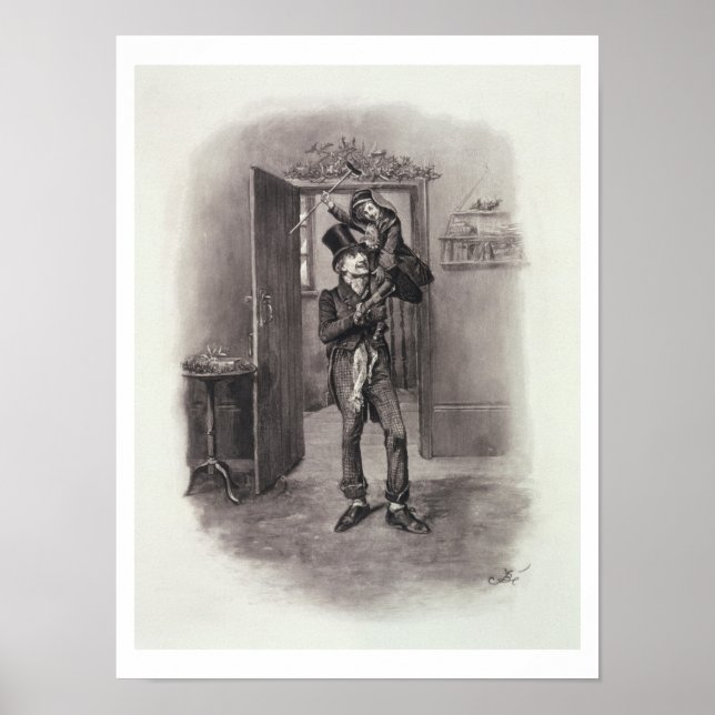 Bob Cratchit und Tiny Tim von "Charles Dickens: Poster (Vorne)