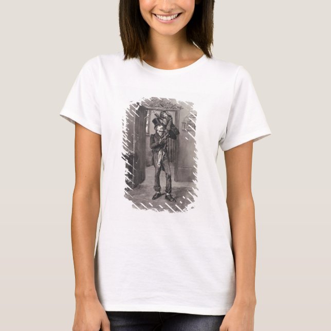 Bob Cratchit und Tiny Tim von "Charles Dickens: T-Shirt (Vorderseite)