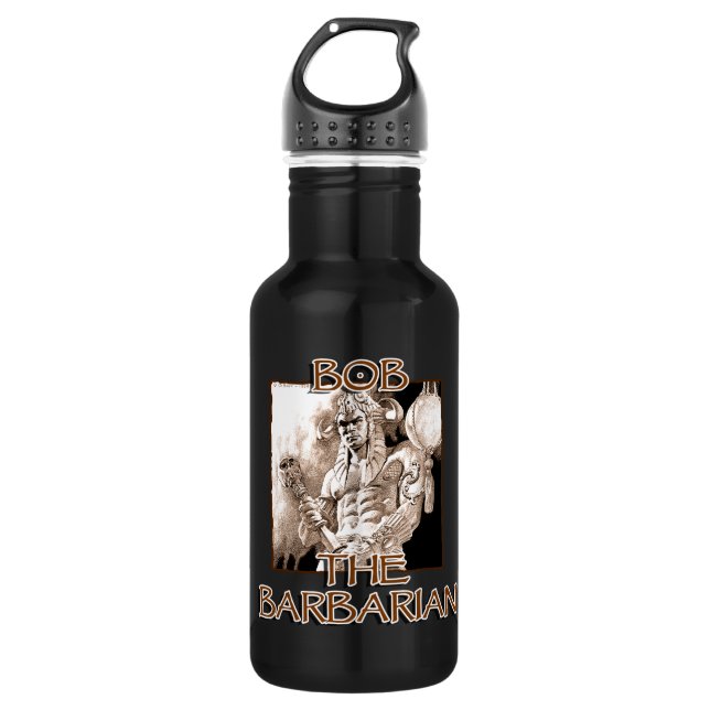Bob, der Barbar Edelstahlflasche (Vorderseite)