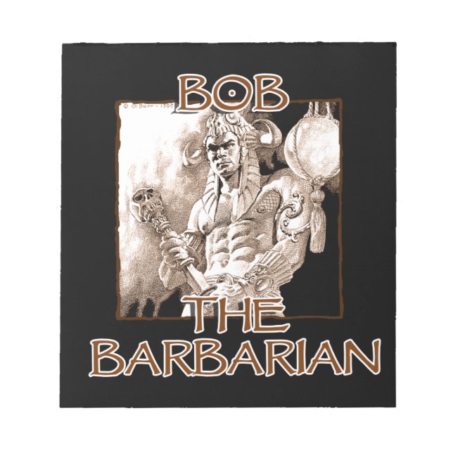 Bob, der Barbar Notizblock (Vorderseite)