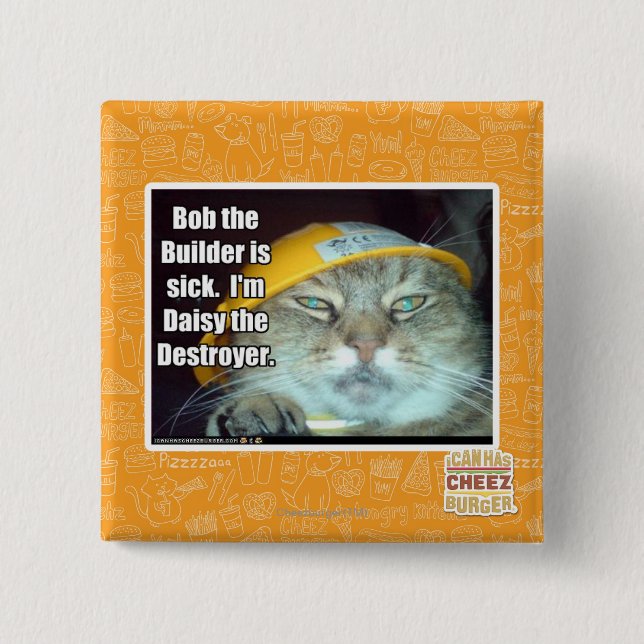 Bob der Erbauer ist krank Button (Vorderseite)