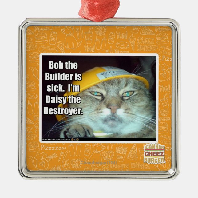 Bob der Erbauer ist krank Ornament Aus Metall (Vorne)