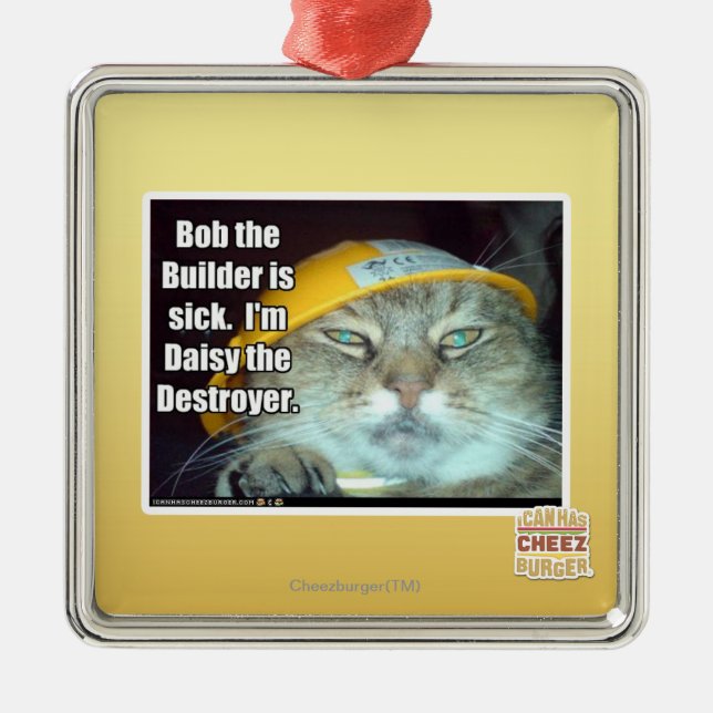 Bob der Erbauer ist krank Ornament Aus Metall (Vorne)