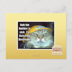 Bob, der Erbauer ist krank Postkarte