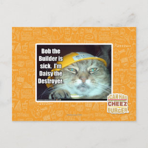 Bob, der Erbauer ist krank Postkarte