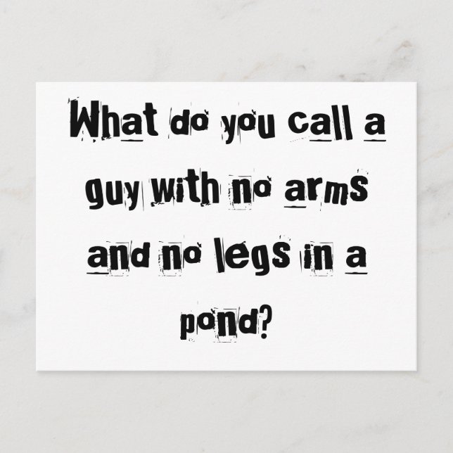 Bob der MANequin-Postkarten Postkarte (Vorderseite)