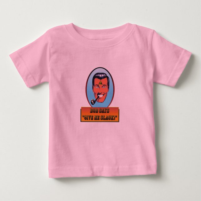 Bob Dobbs, "Gib mir Leichtigkeit!" Baby T-shirt (Vorderseite)