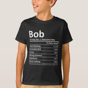 Bob Ernährung Lustiger Geburtstag D Name Gif T-Shirt
