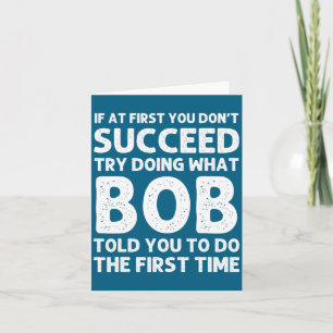 Bob Geschenk Name D Geburtstag Lustiges Christma Karte
