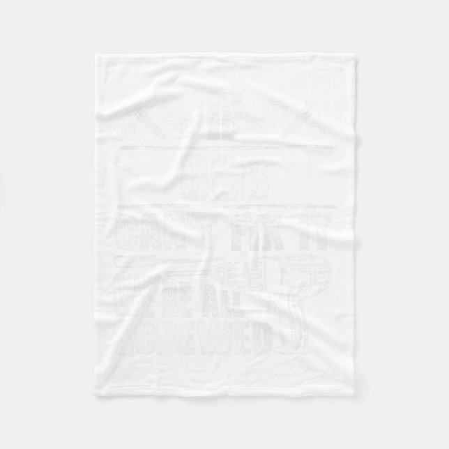 Bob Geschenkname Fix Es Funny Geburtstag Personali Fleecedecke (Vorderseite)