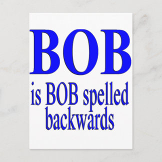 Bob ist Bob rückwärts Postkarte