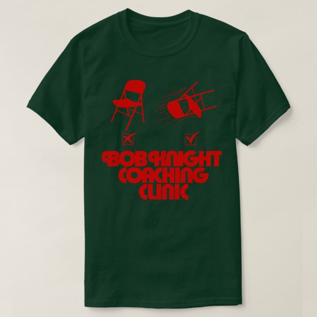 Bob Knight Coachte Klinik T-Shirt (Design vorne)