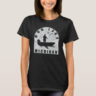 Bob Lake Fischen Michigan T-Shirt