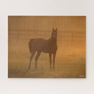 Bob Langrish   Arabisch Stehend in Nebel Puzzle