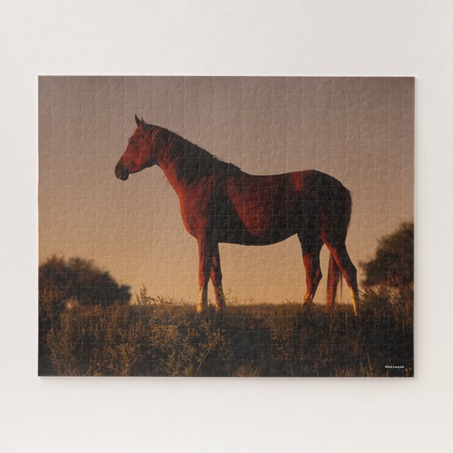 Bob Langrish | Arabisch Stehend in Sunset Puzzle (Horizontal)