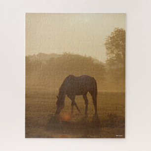 Bob Langrish Arabisches Weiden bei Sonnenunterga Puzzle