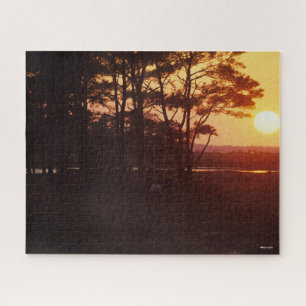 Bob Langrish   Chincoteague Grazing Sunset Puzzle