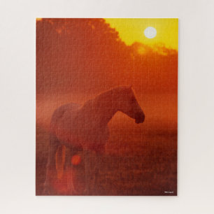 Bob Langrish   Grauer Arabischer Stehend bei Sunse Puzzle