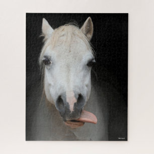 Bob Langrish   Grauer Welsh Pony Tongue Out Headsh Puzzle