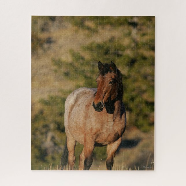 Bob Langrish | Mustang Horse Stehend Puzzle (Vertikal)