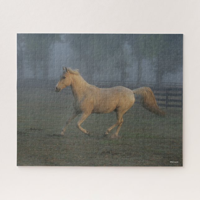 Bob Langrish | Palomino Tennessee Walker in Mist Puzzle (Horizontal)