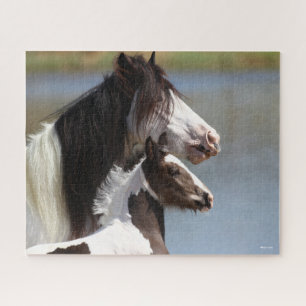 Bob Langrish Sinti und Roma Vanner Mare and Foal Puzzle