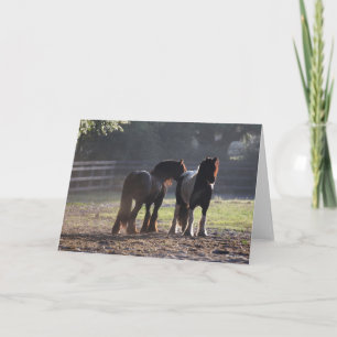 Bob Langrish Zwei Sinti und Roma-Vanners im Feld Karte