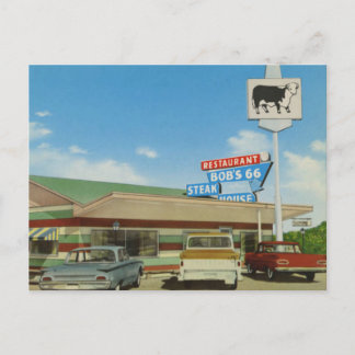 Bob Lyall's Steak House Arizona on U.S. 66.  Postkarte
