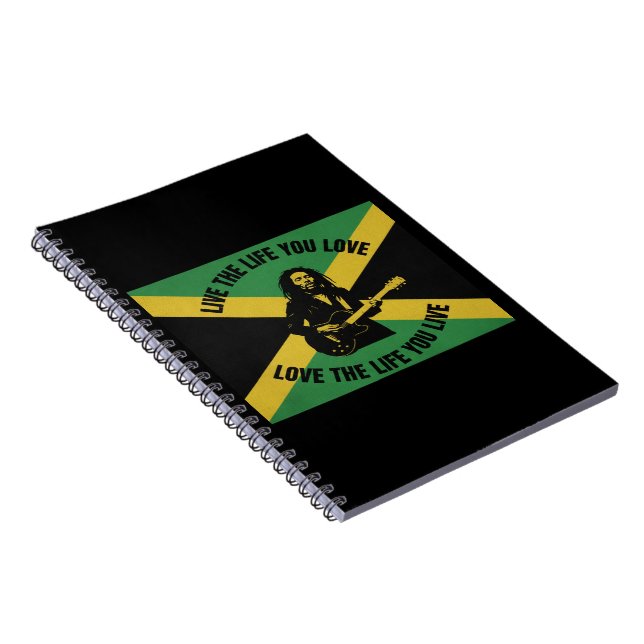Bob Marley Notebook Notizblock (Rechte Seite)