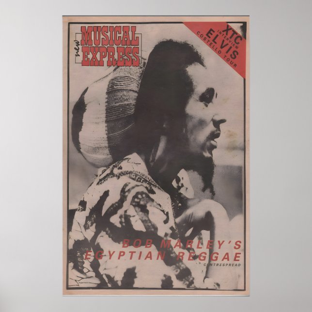 BOB MARLEY Poster - 1978 original NME - Ägyptisch (Vorne)