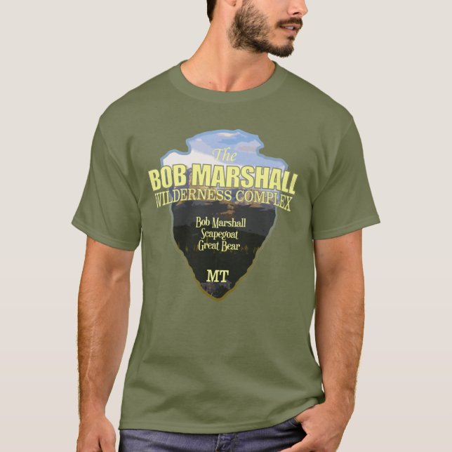 Bob Marshall Wilderness Complex (arrowhead) T-Shirt (Vorderseite)