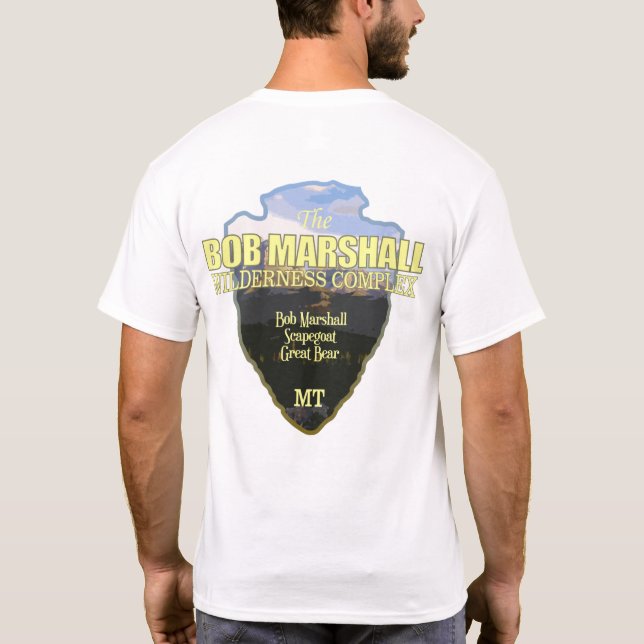 Bob Marshall Wilderness Complex (arrowhead) T-Shirt (Rückseite)