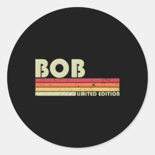 Bob Name Personalisiert Runder Aufkleber