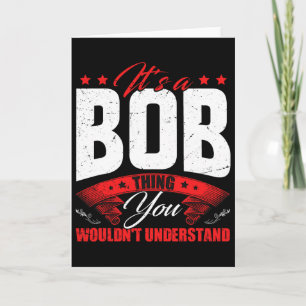 Bob Name Personalisierter Geburtstag Lustig Weihna Karte