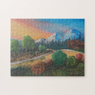 Bob Ross Inspiriert Puzzle