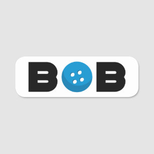 Bob-Tastenbezeichnung Namensschild