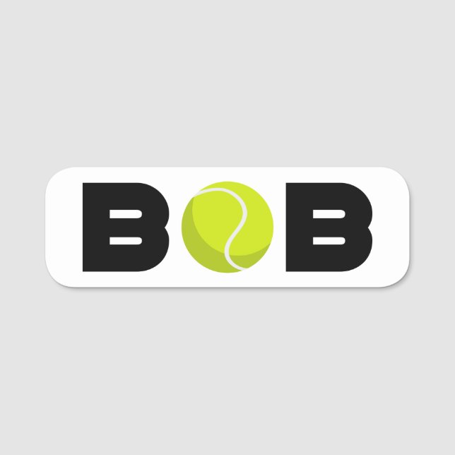 Bob Tennis Namensschild (Vorderseite)