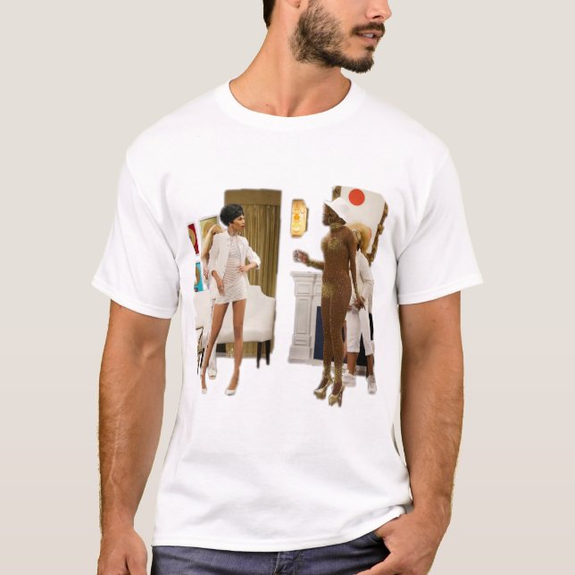 Bob The Drag Queen - White A$$$ Party T-Shirt (Vorderseite)