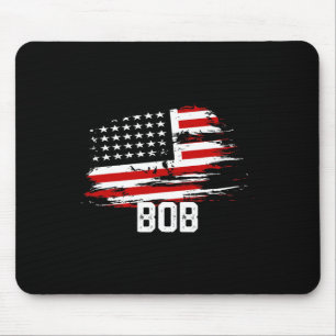 Bob USA Flagge Personalisiert 4. Juli Bob Mousepad