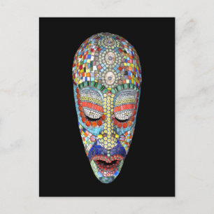 Bob, warum das lange Gesicht? Mosaikmaske Postkarte