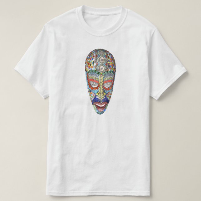 Bob, warum das lange Gesicht? Mosaikmaske T-Shirt (Design vorne)