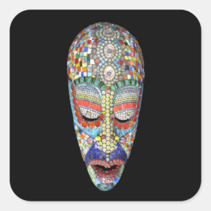 Bob, Warum der lange Gesichtsausdruck? Mosaikmaske Quadratischer Aufkleber