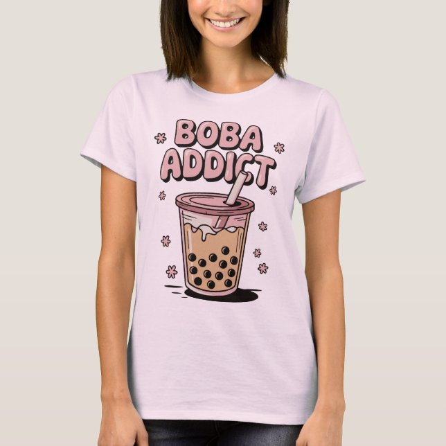 Boba Addict Bubble Tea T-Shirt (Vorderseite)