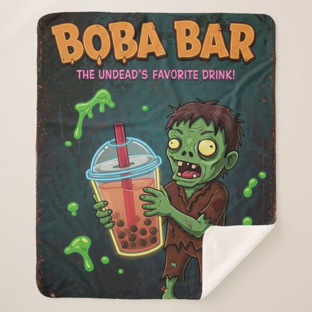 Boba Bar – Sherpa Blanket Sherpadecke (Vorderseite)