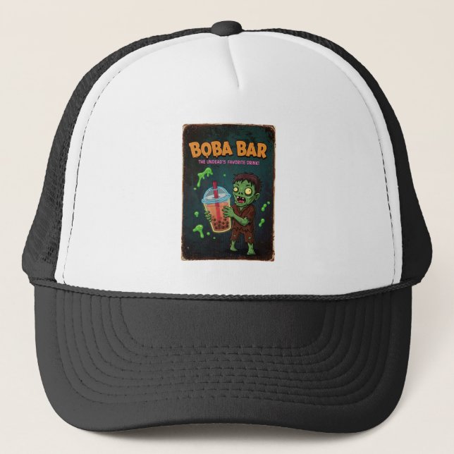 Boba Bar – The Undead’s Favorite Drink! Truckerkappe (Vorderseite)